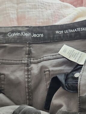 Calvin Klein Jeans Dark Charcoal Camo  Skinny Jeans